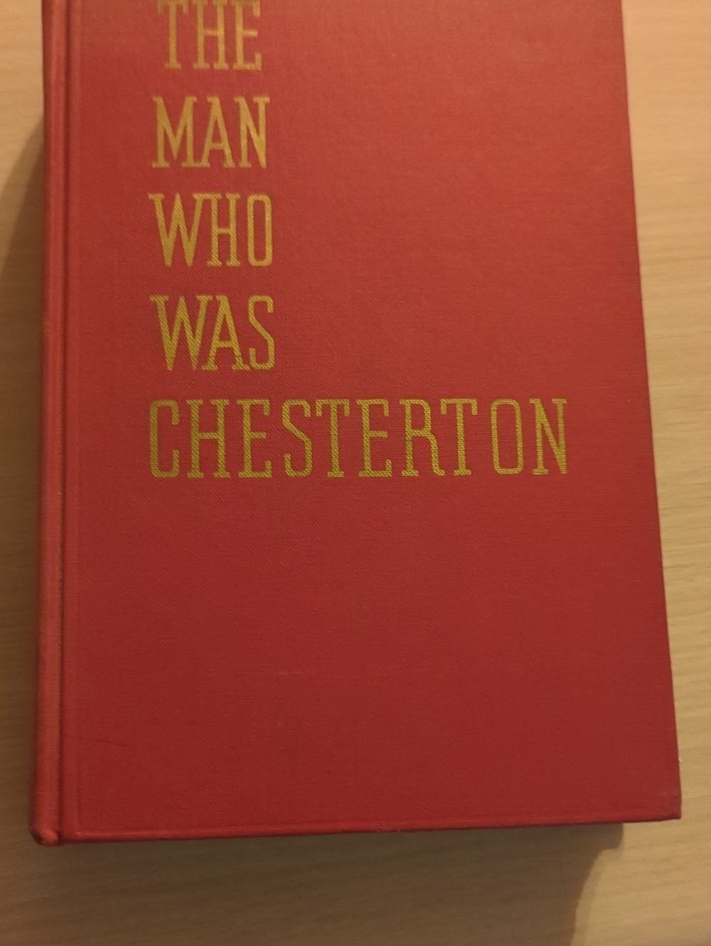 The Man Who Was Chesterton - Red Hardcover Book